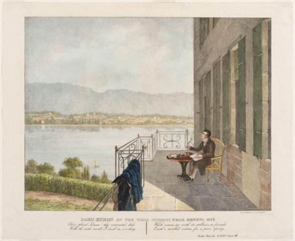 unknown, Lord Byron at the Villa Diodati near Geneva
