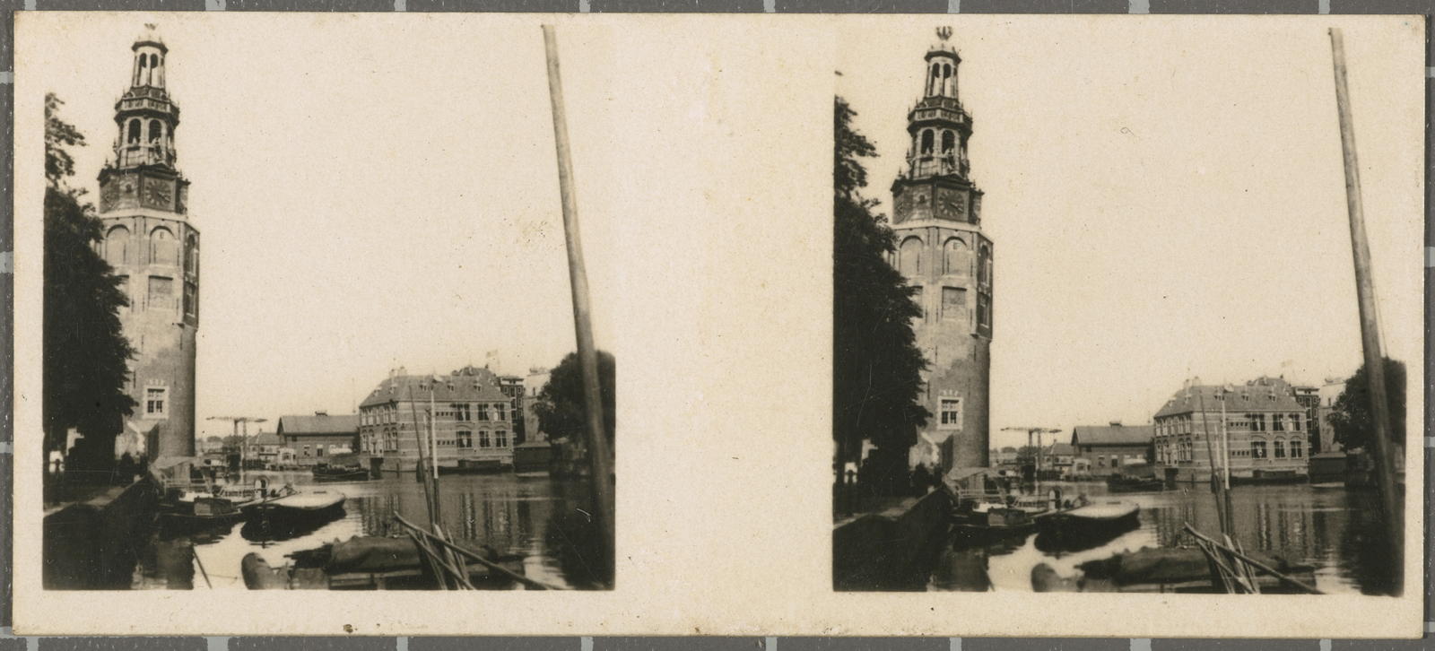 Desconegut, No. 202 Amsterdam - Canal y torre antigua