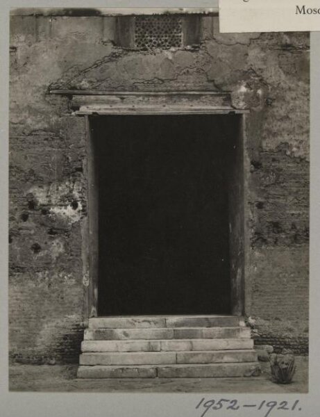 K.A.C. Creswell, East entrance from Ziyada in the mosque of Ahmad ibn Tulun, Cairo