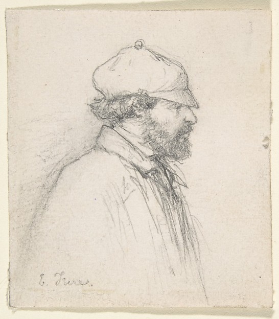 Anonymous, French, 19th century, Portrait of E. Triere
