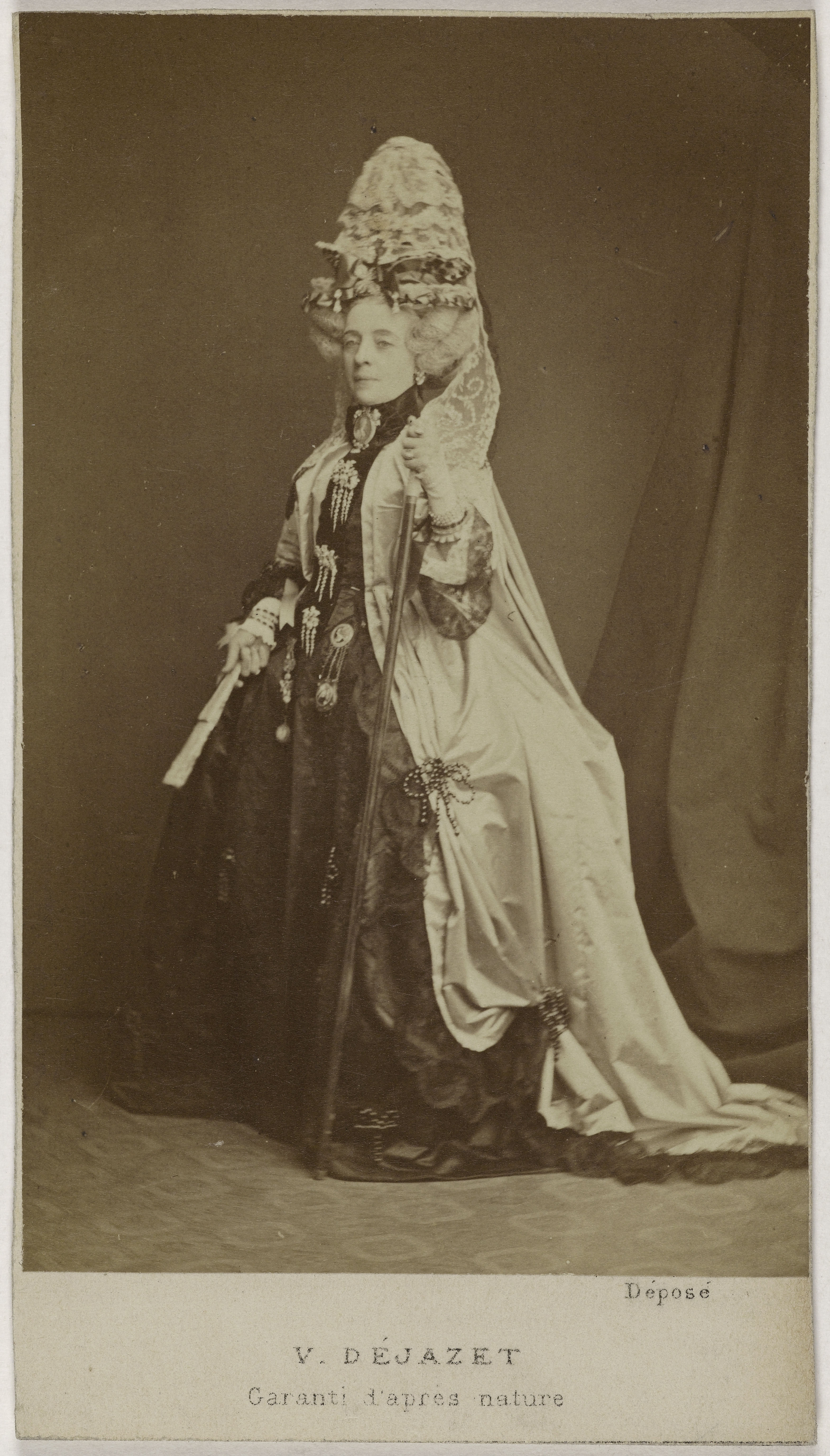 Joseph Tourtin, Portrait de Virginie Dejazet (1798-1875), (actrice et fondatrice du théâtre Dejazet)