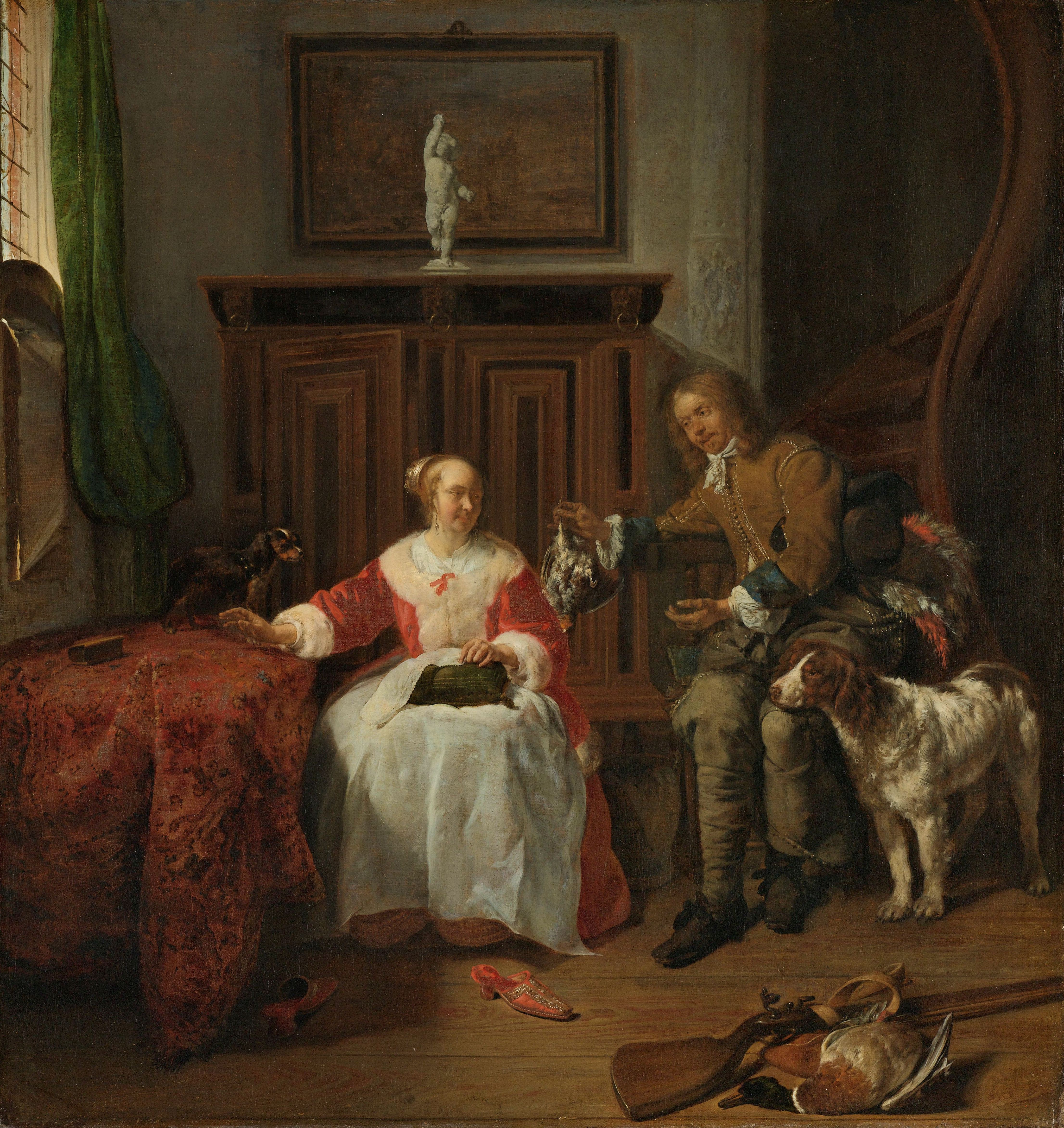 Gabriel Metsu, The Hunter’s Present