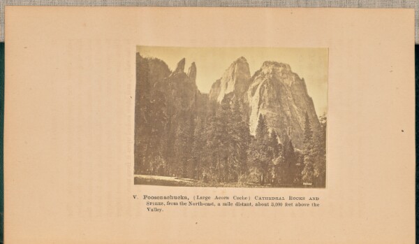 Eadweard J. Muybridge, Poosenachucka, or Cathedral Rocks