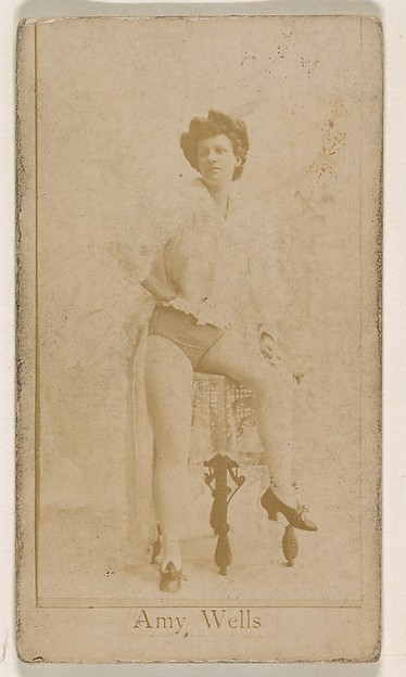 Kinney Brothers Tobacco Company, Amy Wells, from the Actresses series (N245) issued by Kinney Brothers to promote Sweet Caporal Cigarettes