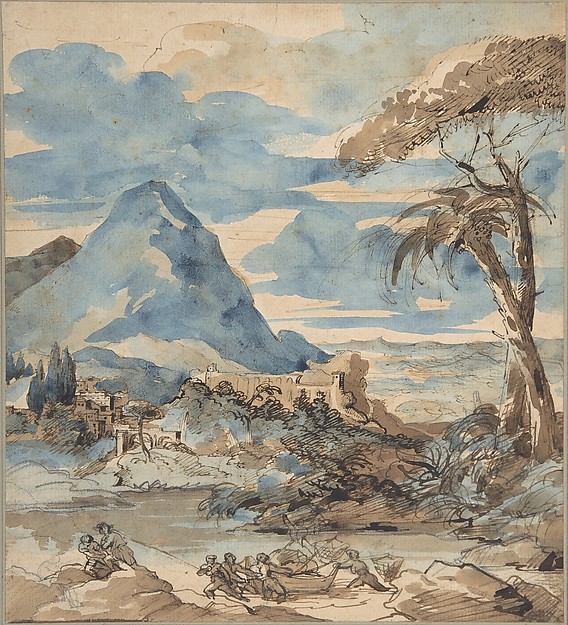 Théodore Géricault, Landscape with Fishermen