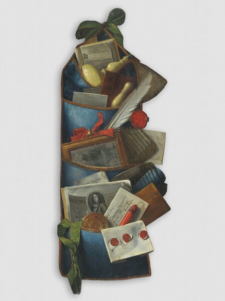 Cornelis Norbertus Gijsbrechts, A Hanging Wall Pouch