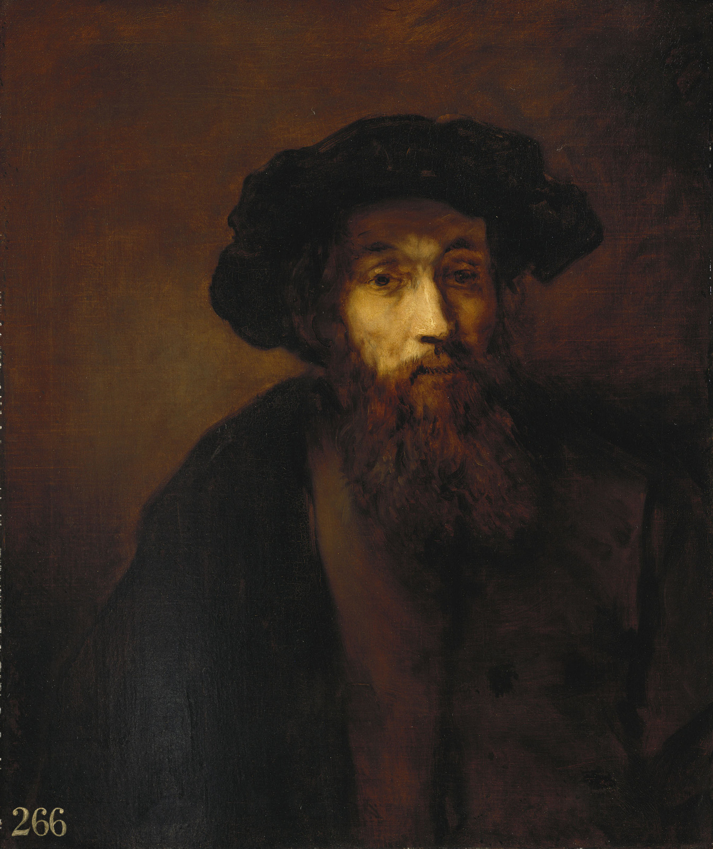 Thomas Gainsborough, A Bearded Man in a Cap (after Rembrandt)