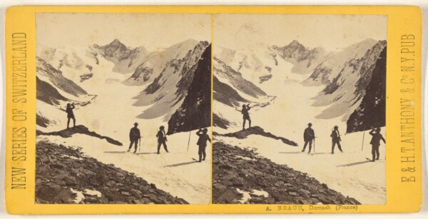 Adolphe Braun, Oberland Bernois. Le glacier de l'Aar, vue prise du sommet de la Strahlegg