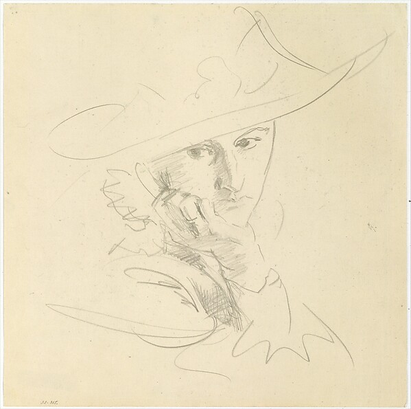 John Singer Sargent, Jane de Glehn, Study for "In the Generalife"