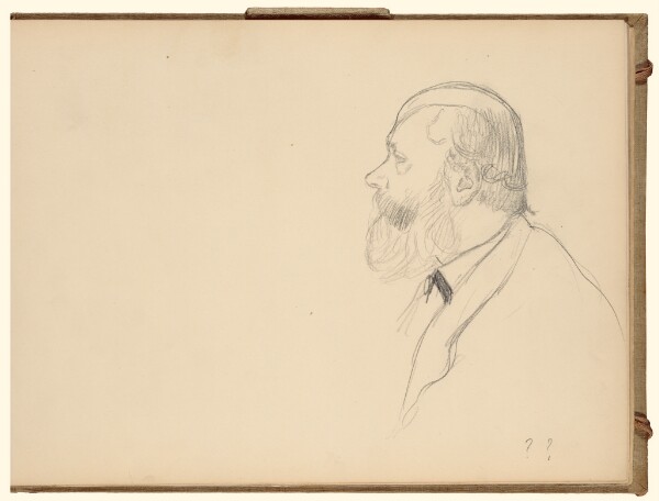 Edgar Degas, Man in Profile