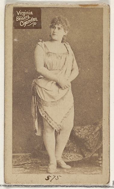Allen & Ginter, Card 575, from the Actors and Actresses series (N45, Type 2) for Virginia Brights Cigarettes