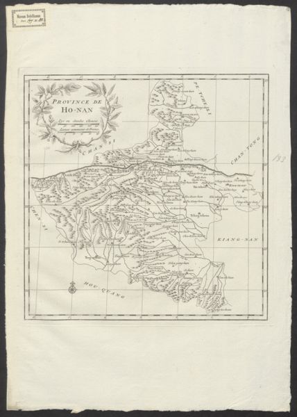 Anville, Jean Baptiste Bourguignon d', (1697-1782) (cartographer), Province de Ho-nan