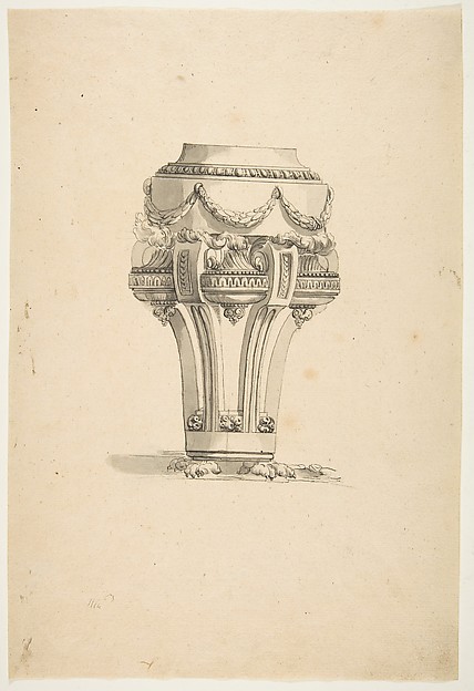 Anonymous, French, 19th century, Design for an Incense Burner (?)