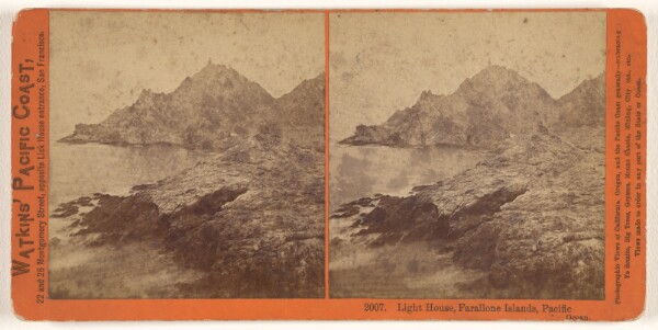 Carleton Watkins, Light House, Farallone [sic] Islands, Pacific Ocean.