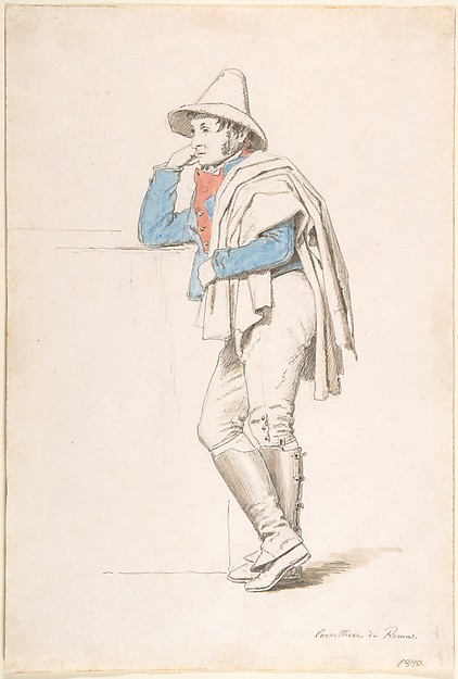 Martinus Rørbye, Study of a Roman Coachman