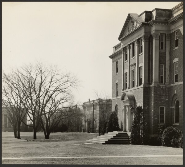 Walker Evans, [Wheaton College: Campus from Main Street Entrance]