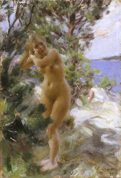 Anders Zorn, Efter badet