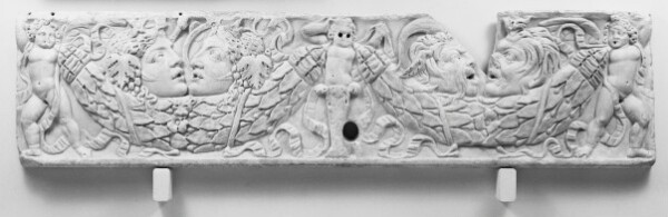 Unknown, Front of a Garland Sarcophagus