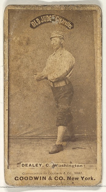 Goodwin & Company, Patrick "Pat" E. Dealy, Catcher, Washington Nationals, from the Old Judge series (N172) for Old Judge Cigarettes
