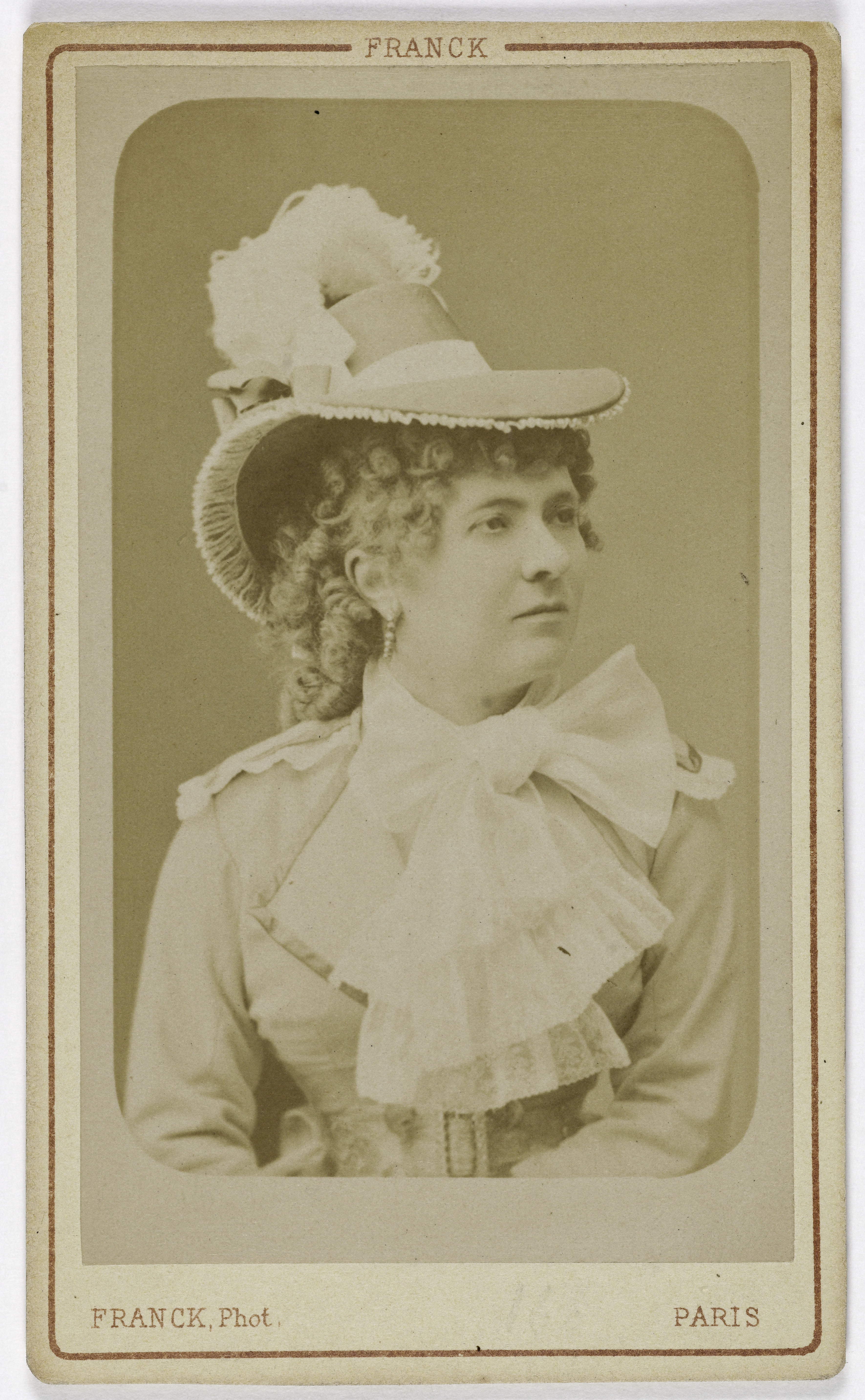 Franck, Portrait de Marie Dumas (1846- ), (actrice)