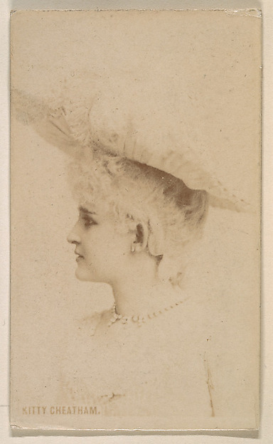 Kinney Brothers Tobacco Company, Kitty Cheatham, from the Actresses series (N246), Type 1, issued by Kinney Brothers to promote Sporting Extra Cigarettes