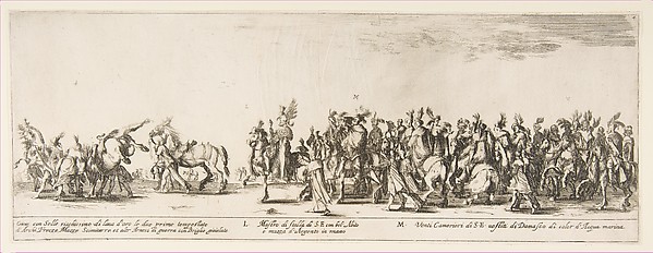 Stefano della Bella, Part of the Entrance of the Polish Legation (L and M)