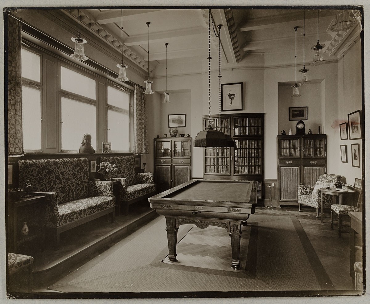 Johann Hinrich W. Hamann, Billardzimmer