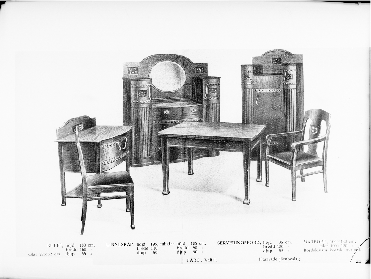Skötsner-Edhlund, Reprofotografi - möbelkatalog, Uppland