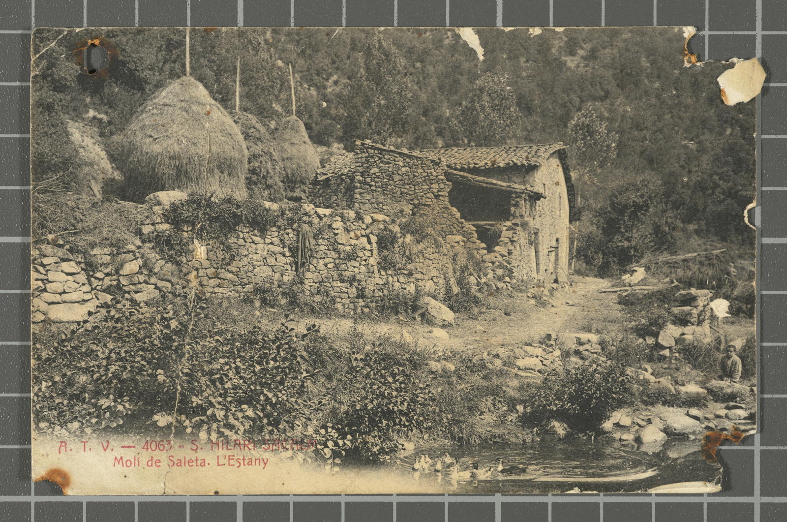 Josep Ximeno Planas, A.T.V. - 4063. S. Hilari Sacalm. Molí de Saleta. L'Estany