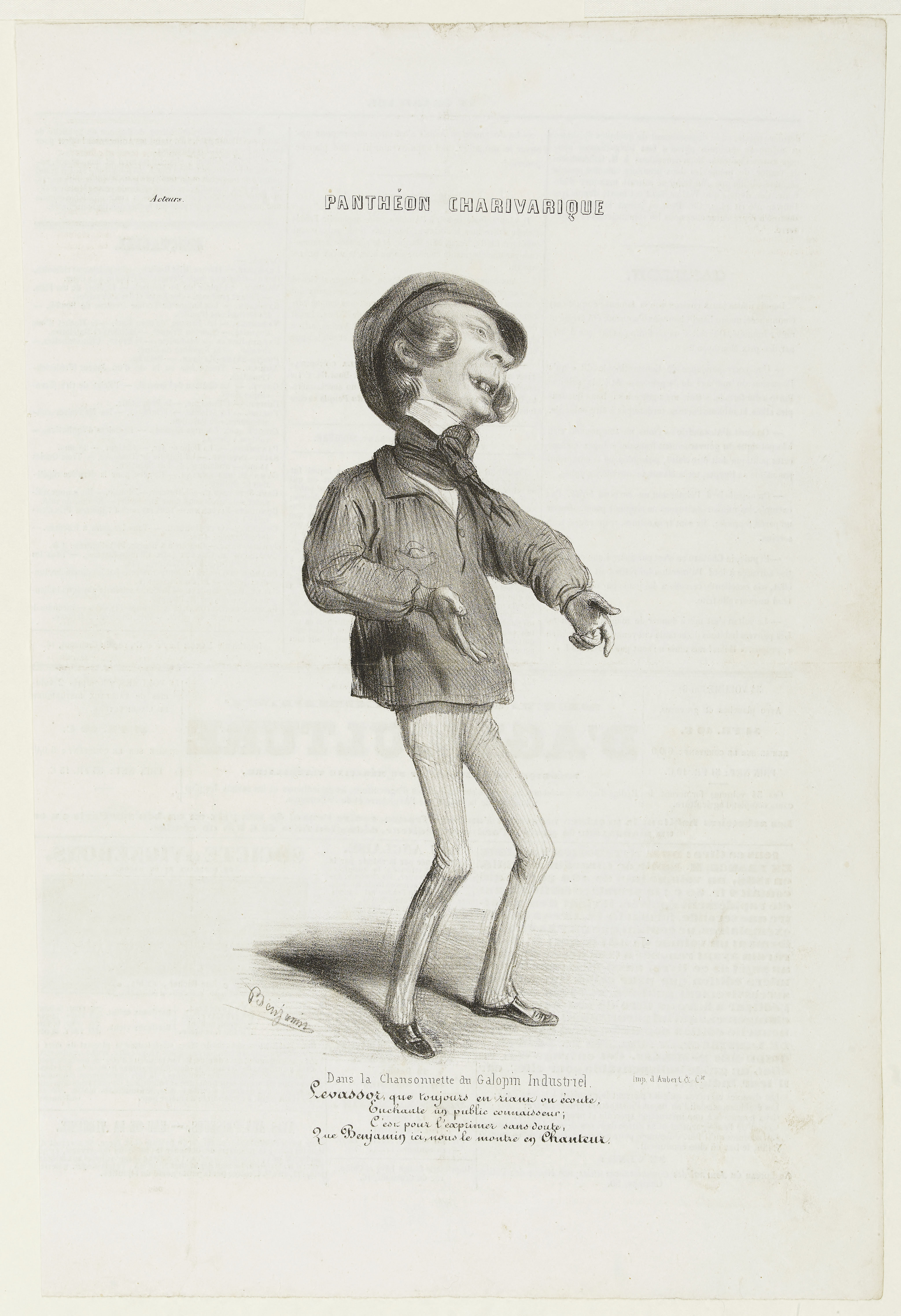 Benjamin, Portrait-charge de Pierre Levassor