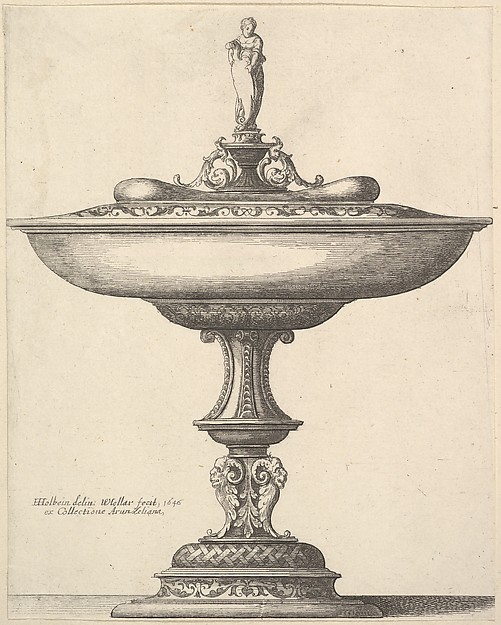 Wenceslaus Hollar, A  wide cup with ornamental stem