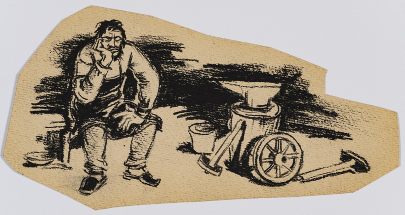 Andrus (autor) Johani, Illustratsioon luuletusele "Laane-kuningasII" J. Kärneri kogust "Sõna-sütega"