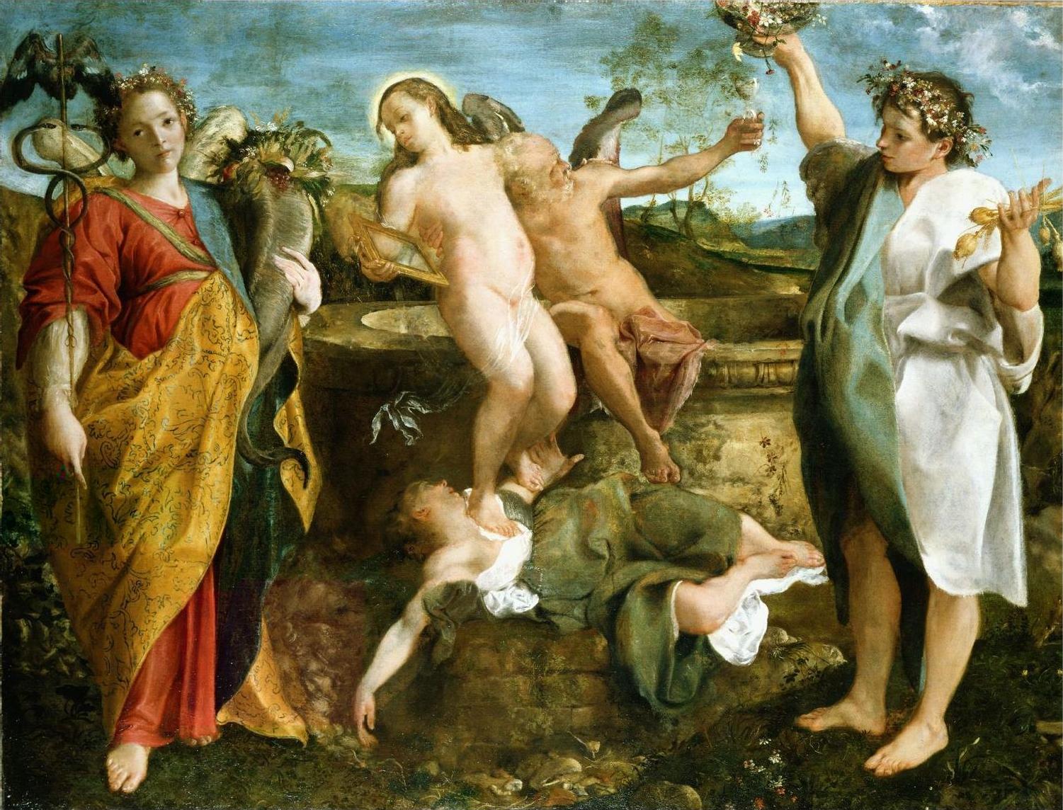 Annibale Carracci, An Allegory of Truth and Time