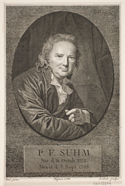 Gerhard Ludvig Lahde, Portræt af P. F. Suhm