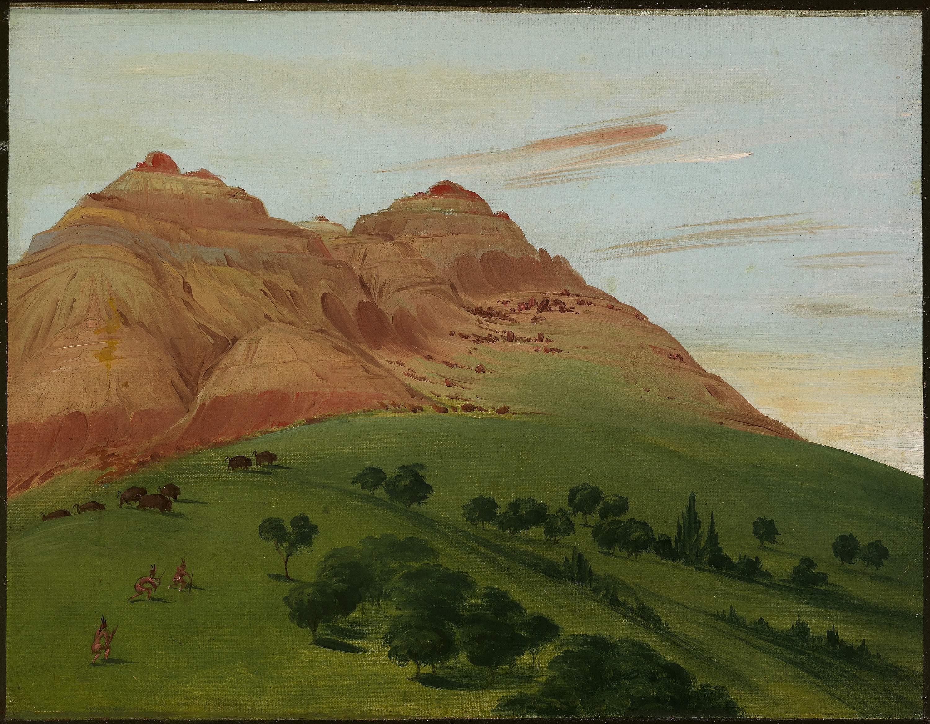 George Catlin, View in the Grand Detour, 1900 Miles above St. Louis