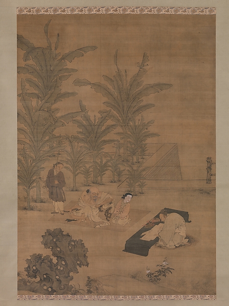 Du Jin, The Scholar Fu Sheng Transmitting the Book of Documents