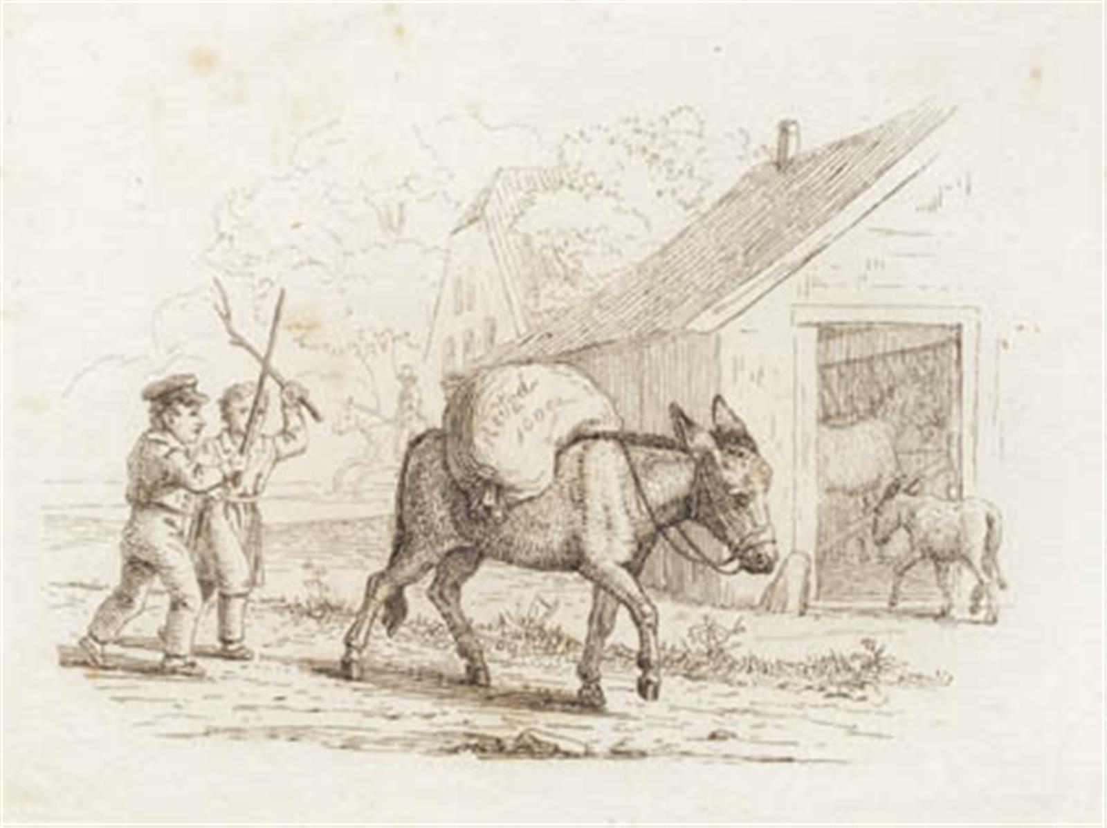 Martinus Rørbye, Illustration til "Halvhundrede Fabler for Børn" af Hey