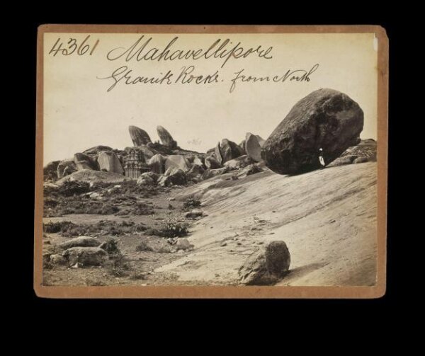 Francis Frith, Mahavellipore.  Granite Rocks from North