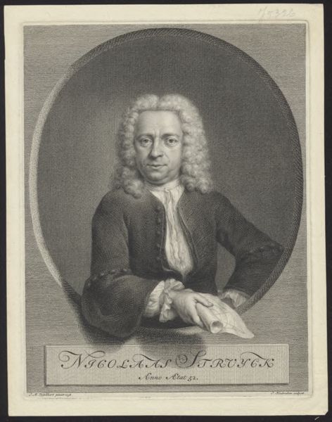 Jacob Houbraken, Portrait of Nicolaas Struyck