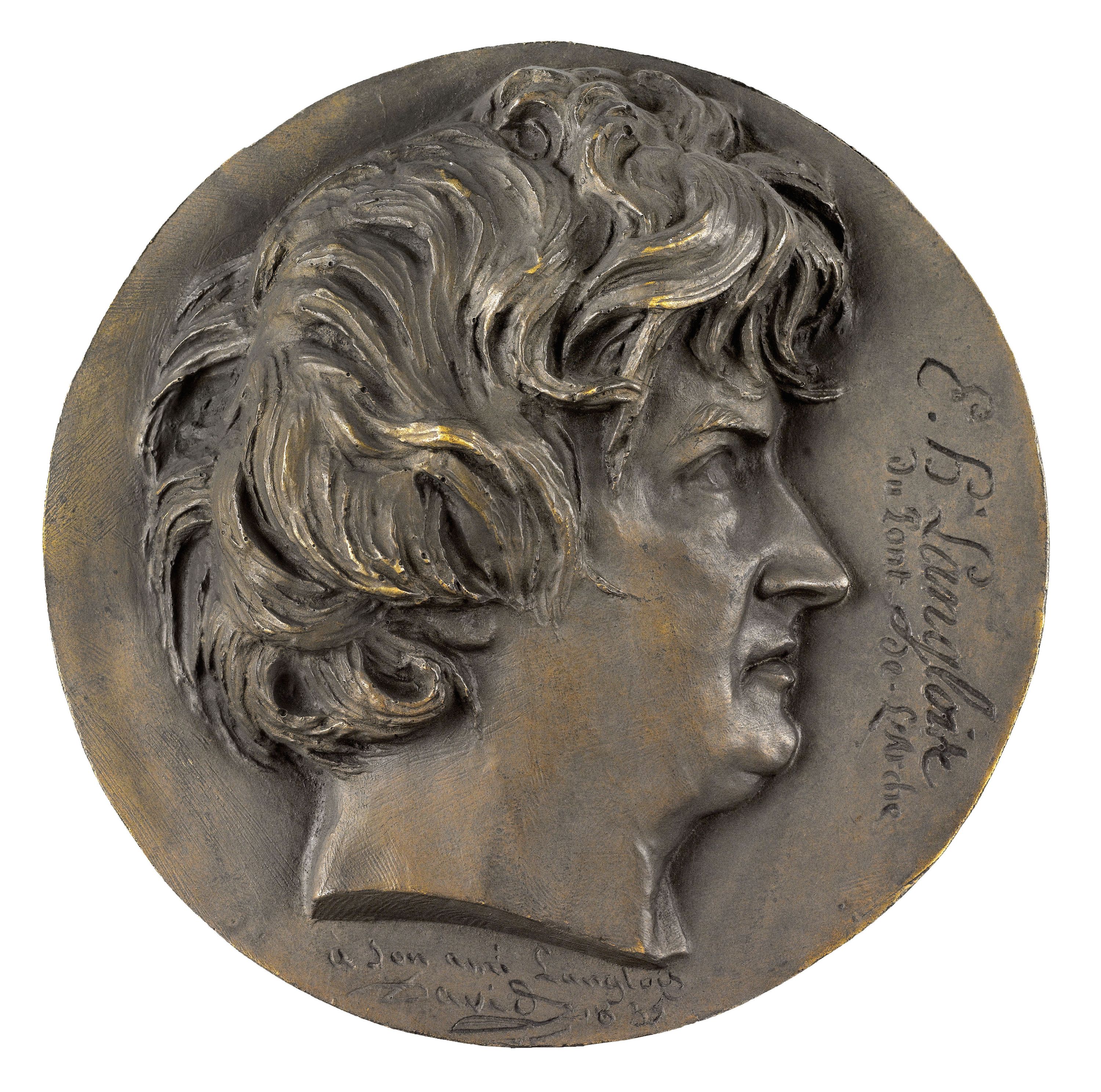 David d'Angers, Portrait d'Eustache-Hyacinthe Langlois (1777-1836), archéologue