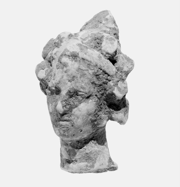 Unknown, Head with Bow Knot and Wreath