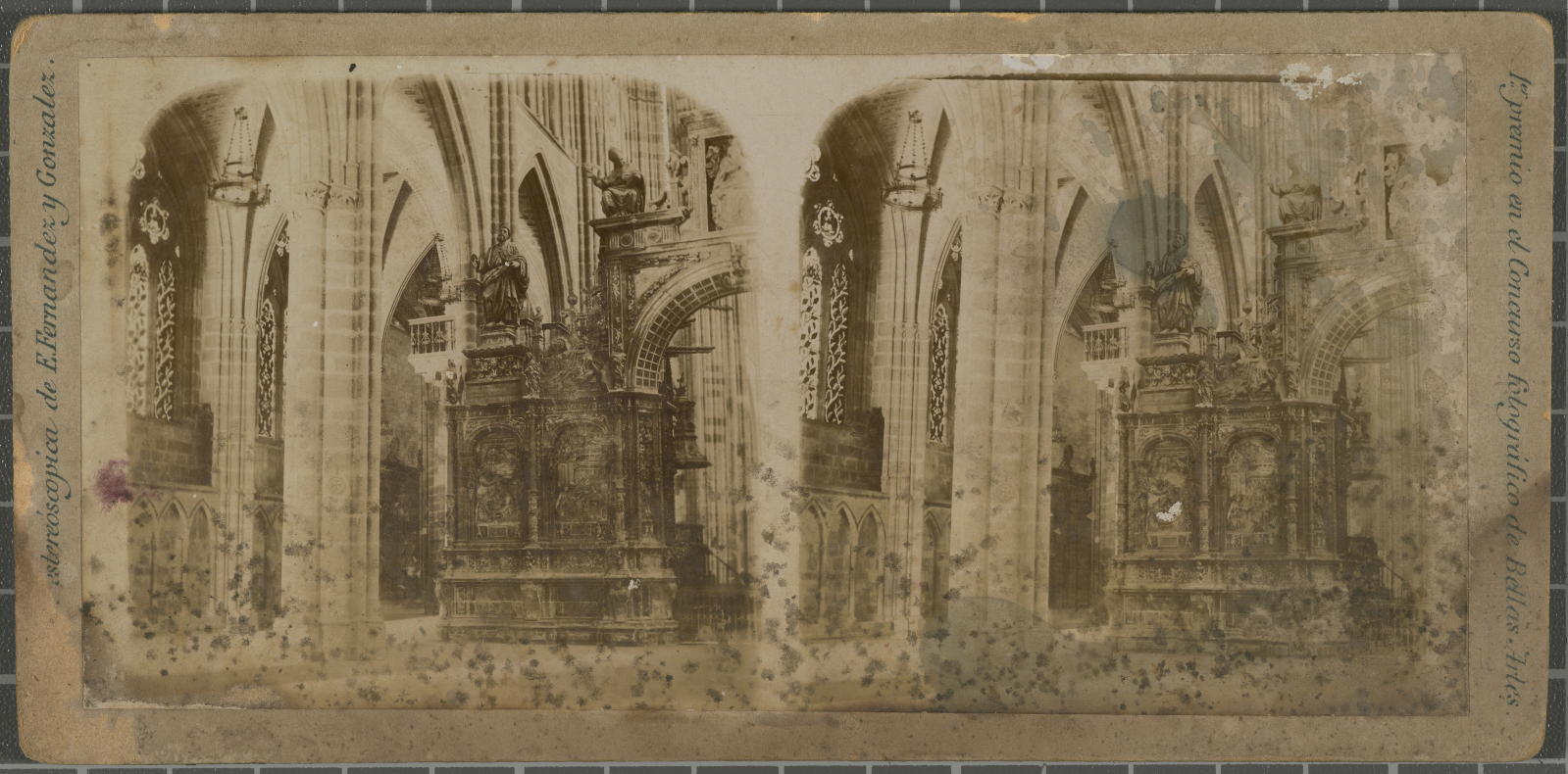 Desconegut, [inside a cathedral] Fernandez Gonzalez, E
