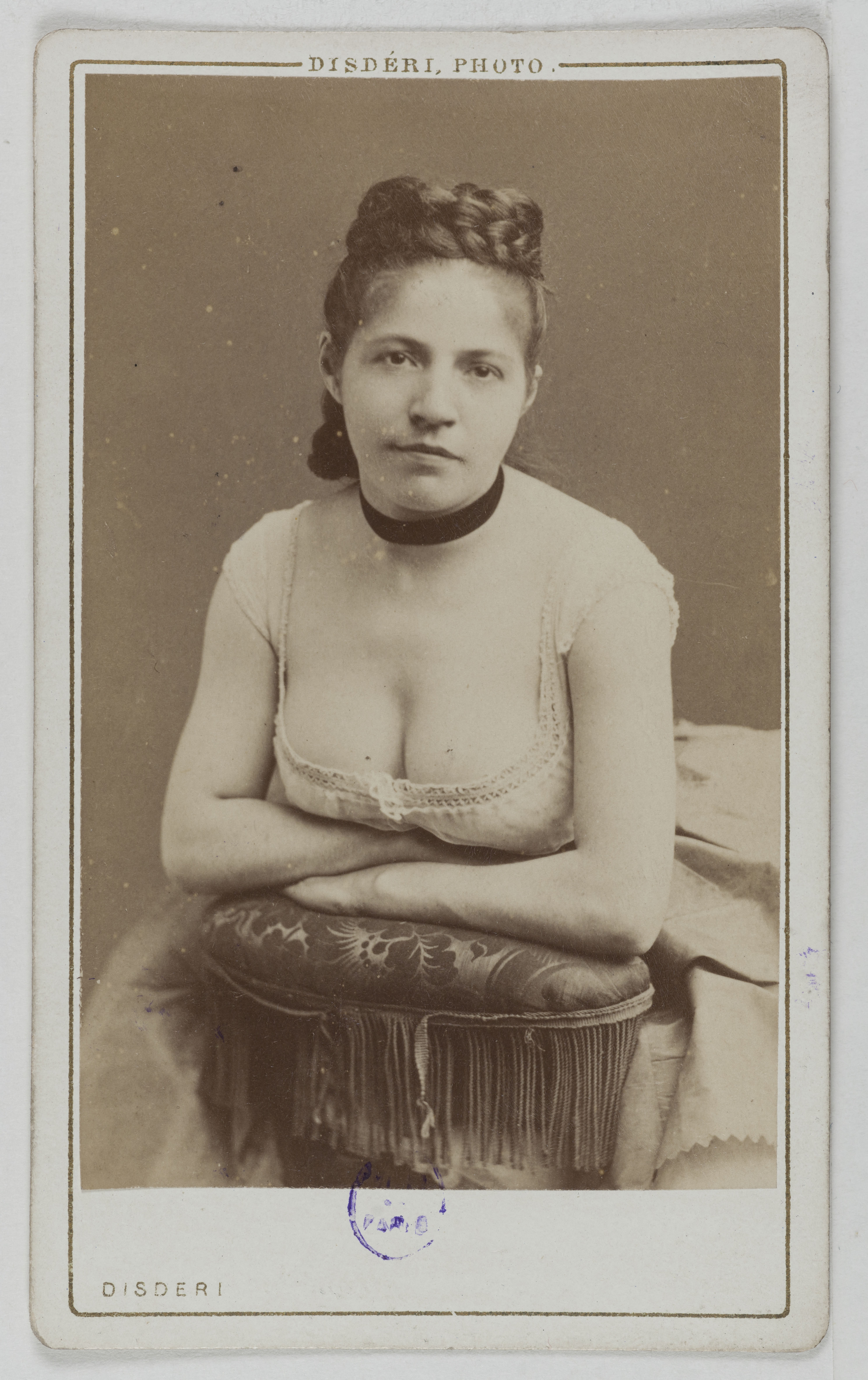 André-Adolphe-Eugène Disdéri, Portrait de Marguerite Legendre, danseuse