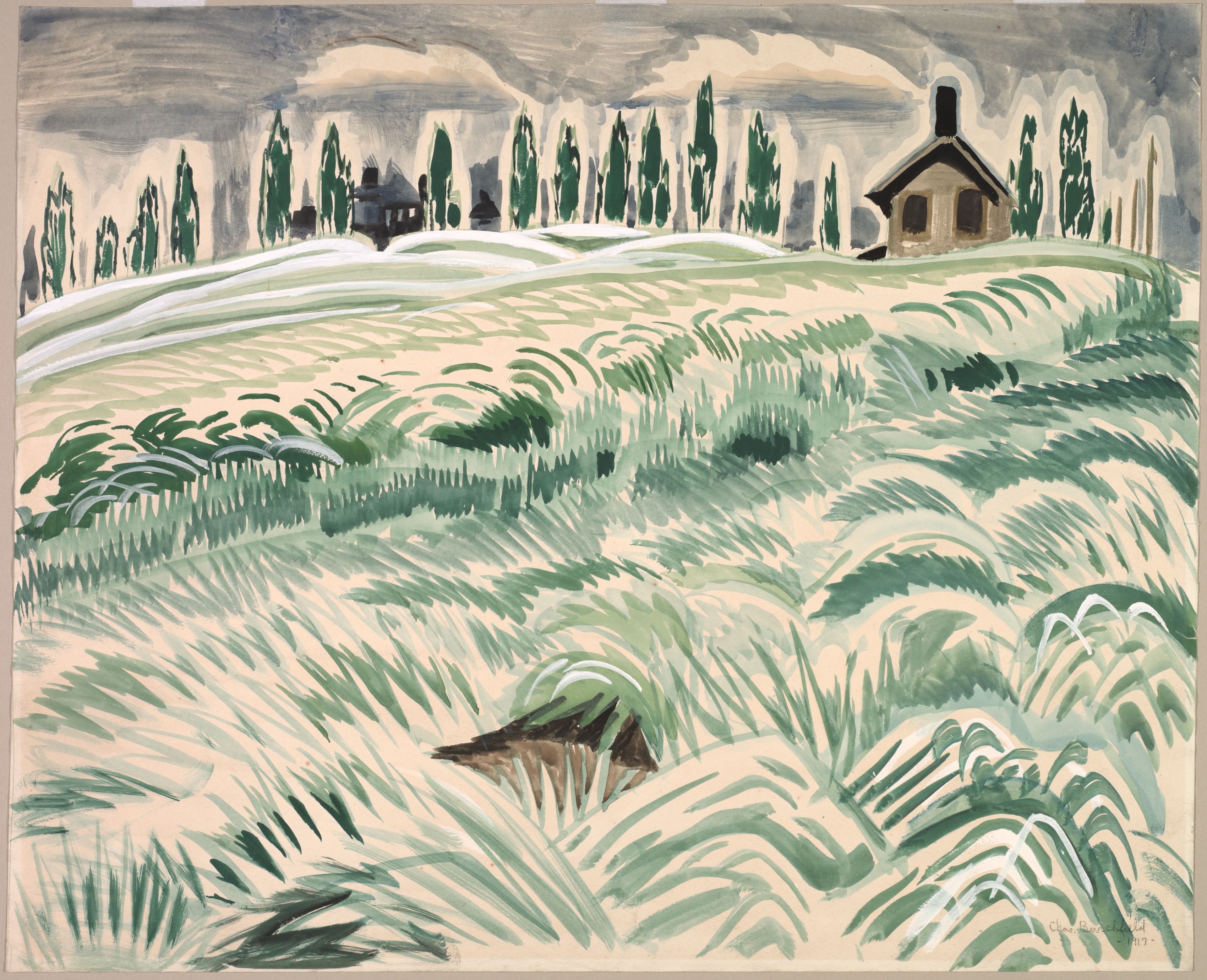 Charles Burchfield, Hillside