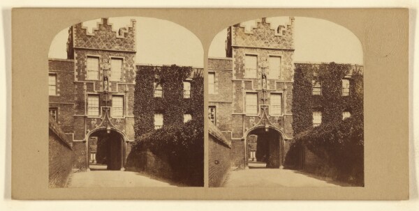 London Stereoscopic and Photographic Company, Jesus College, Cambridge. Principal Entrance.