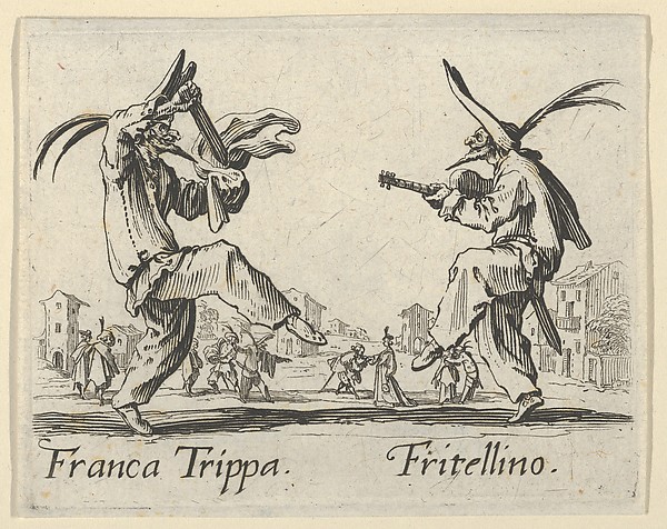 Jacques Callot, Franca Trippa - Fritellino, from "Balli di Sfessania" (Dance of Sfessania)