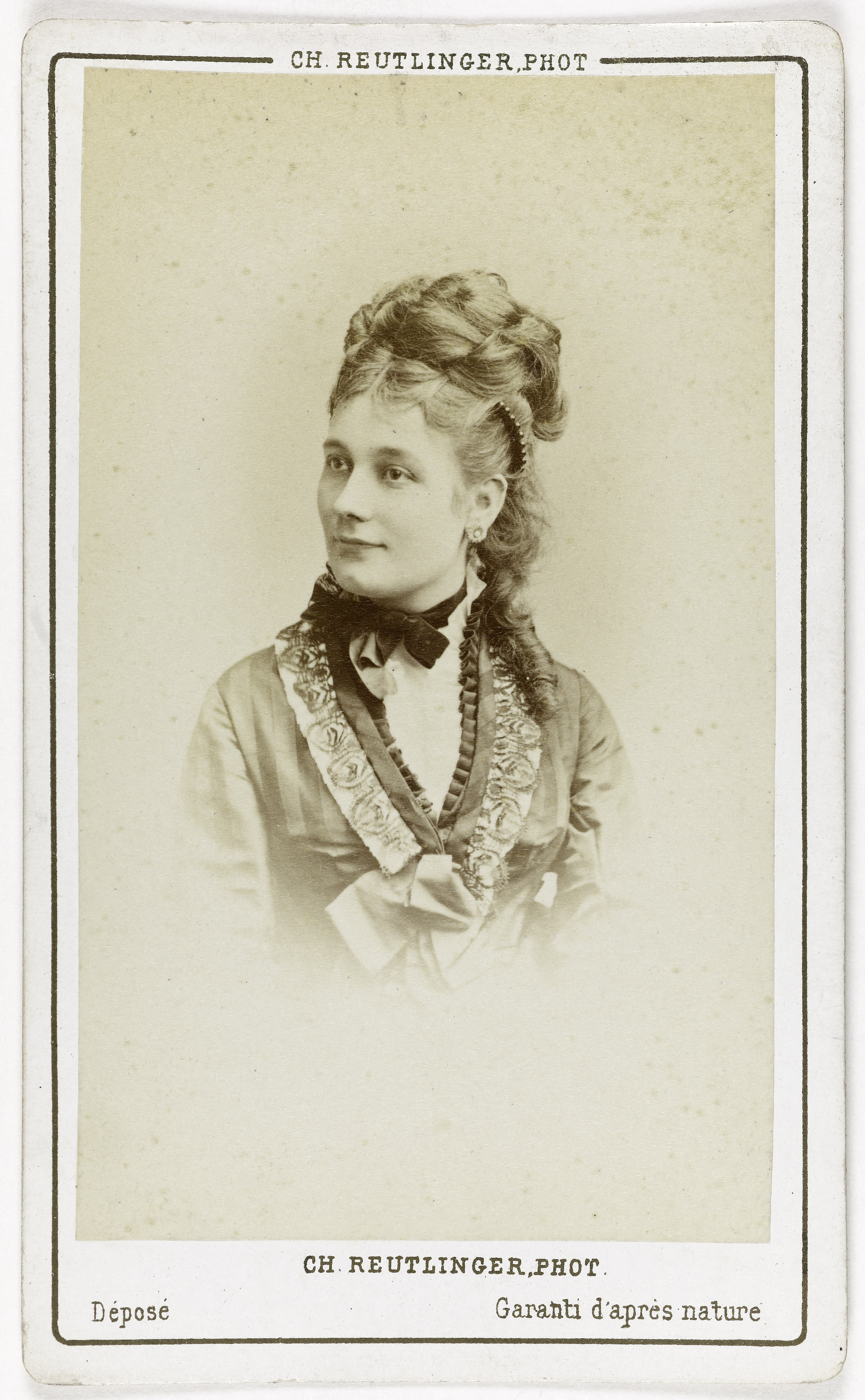 Charles Reutlinger, Portrait de Maurice, actrice.