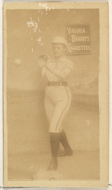 Allen & Ginter, Card 3, from the Girl Baseball Players series (N48, Type 2) for Virginia Brights Cigarettes