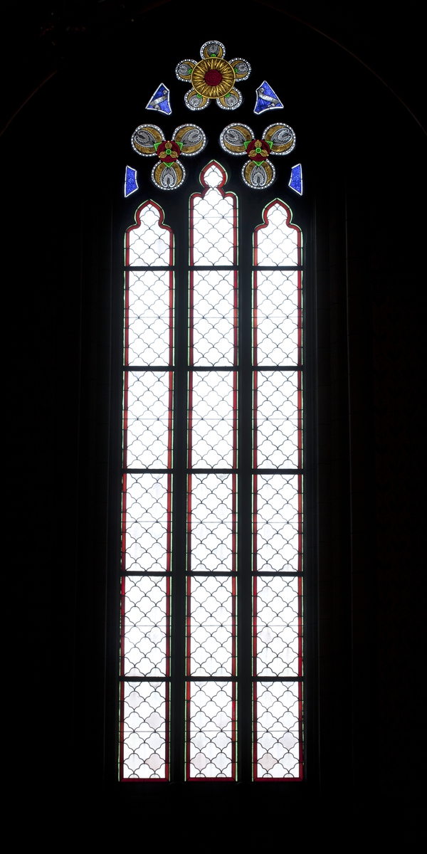 Olle Norling, Glass painting in the Golden Bunch (travé 6), Uppsala Cathedral, Uppsala 2013