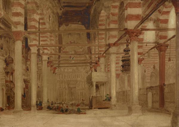 David Roberts, Interior of the Mosque of Metwalis, Cairo